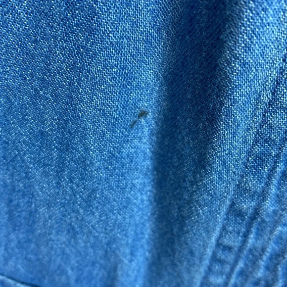 Newport News Jeanology Collection Woman’s Denim Open Front Duster Size 6. - Picture 8 of 9